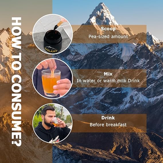 Pure Himalayan Organic Shilajit Resin for Men & Women 85+ Trace Minerals | 75% + fulvic Acid, and Humic Acid