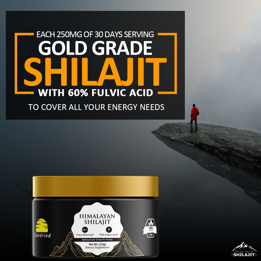 Pure Himalayan Shilajit Resin 25g | Organic, Lab-Tested | Energy Boost, Immune Support & Detox