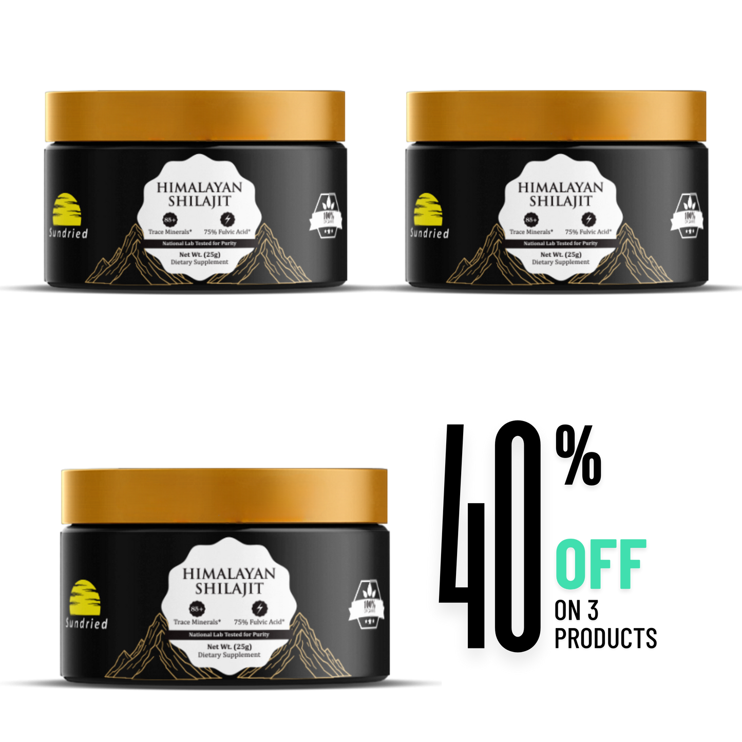 Premium Pure Himalayan Shilajit Resin 25g-  Lab Tested by Eurofins
