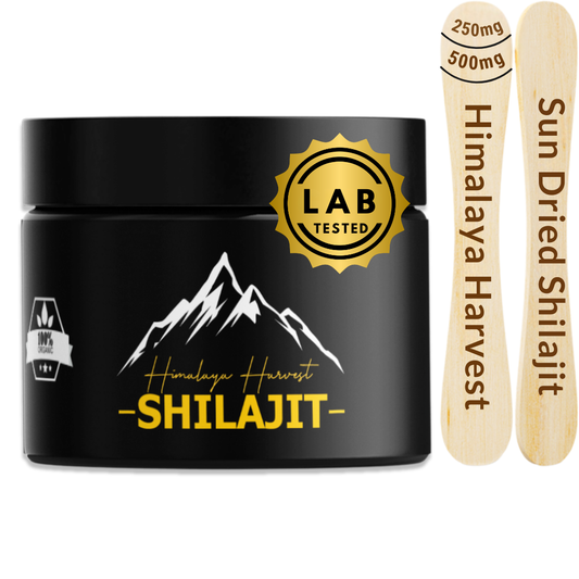 Pure Himalayan Organic Shilajit Resin for Men & Women 85+ Trace Minerals | 75% + fulvic Acid, and Humic Acid