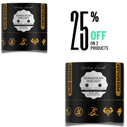 Pure Himalayan Shilajit Gold Resin, Grade | 85+ Trace Minerals & Fulvic Acid | 15g \